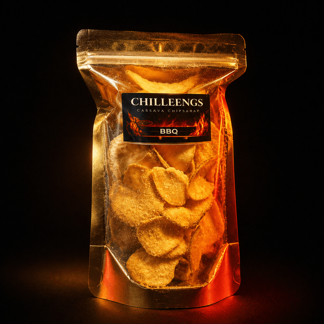 BBQ cassava chips by Chilleengs